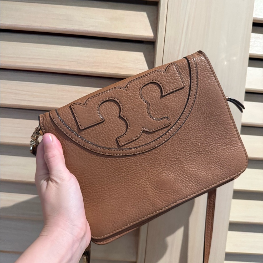 Tory Burch Brown Leather Crossbody Bag - Picture 2 of 14